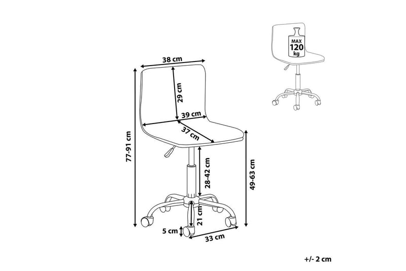 Kontorstol Orlando Sort - Sort - Møbler - Stole & lænestole - Kontorstole & skrivebordsstole