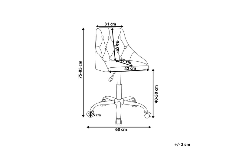 Parrish kontorstol - Grå - Møbler - Stole & lænestole - Kontorstole & skrivebordsstole