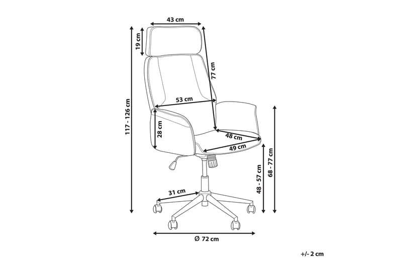 Pilot kontorstol - Sort - Møbler - Stole & lænestole - Kontorstole & skrivebordsstole