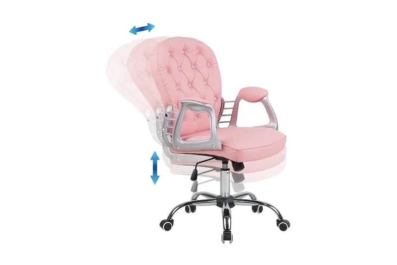 Princess Kontorstol - Lyserød - Møbler - Stole & lænestole - Kontorstole & skrivebordsstole