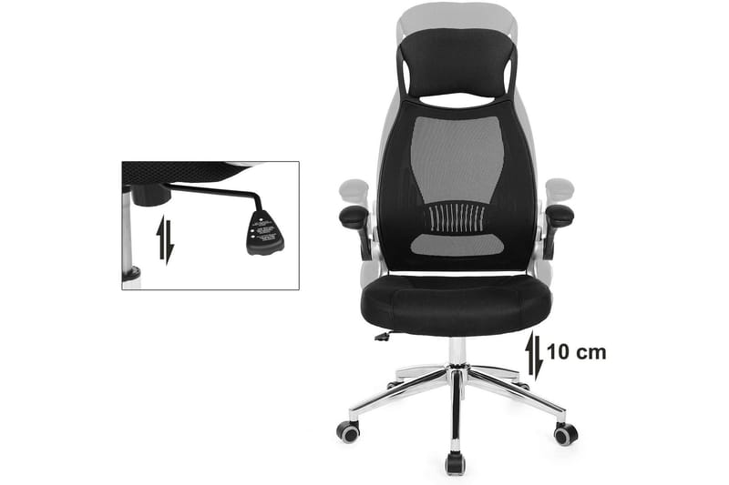 Qrisp kontorstol med justerbar armlæn - Songmics - Kontorstole & skrivebordsstole