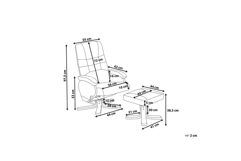 Relaxpro kontorstol - Beige - Møbler - Stole & lænestole - Lænestole - Massagestol