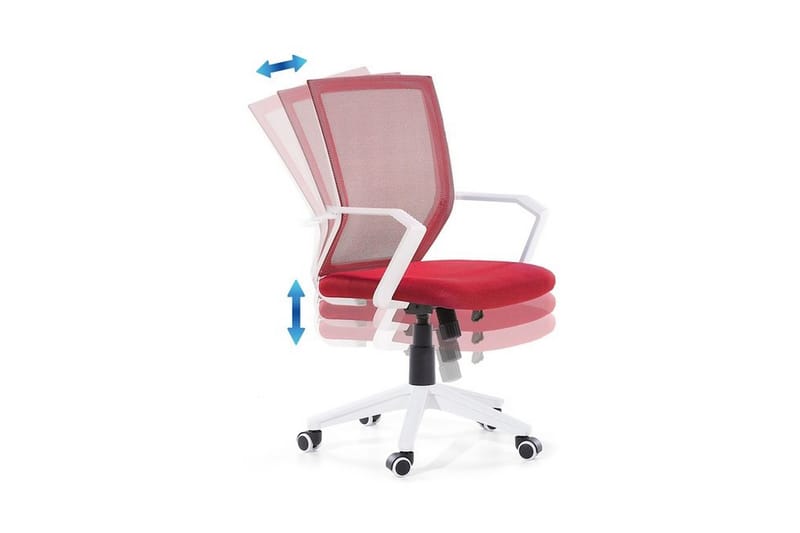 Relief kontorstol - Rød - Møbler - Stole & lænestole - Kontorstole & skrivebordsstole