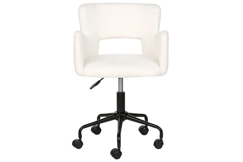 Kontorstol Sanilac Hvid/Sort - Hvid/Sort - Møbler - Stole & lænestole - Kontorstole & skrivebordsstole