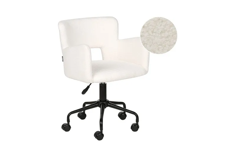 Kontorstol Sanilac Hvid/Sort - Hvid/Sort - Møbler - Stole & lænestole - Kontorstole & skrivebordsstole