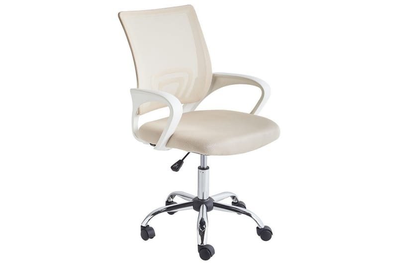 Kontorstol Solid, Beige, Sølv, Hvid