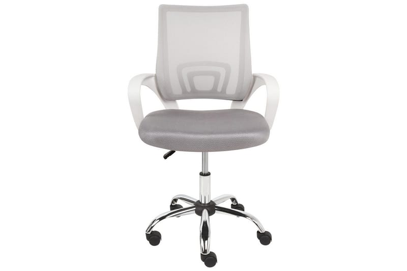Kontorstol Solid Grå/Sølv/Hvid - Grå/Sølv/Hvid - Møbler - Stole & lænestole - Kontorstole & skrivebordsstole