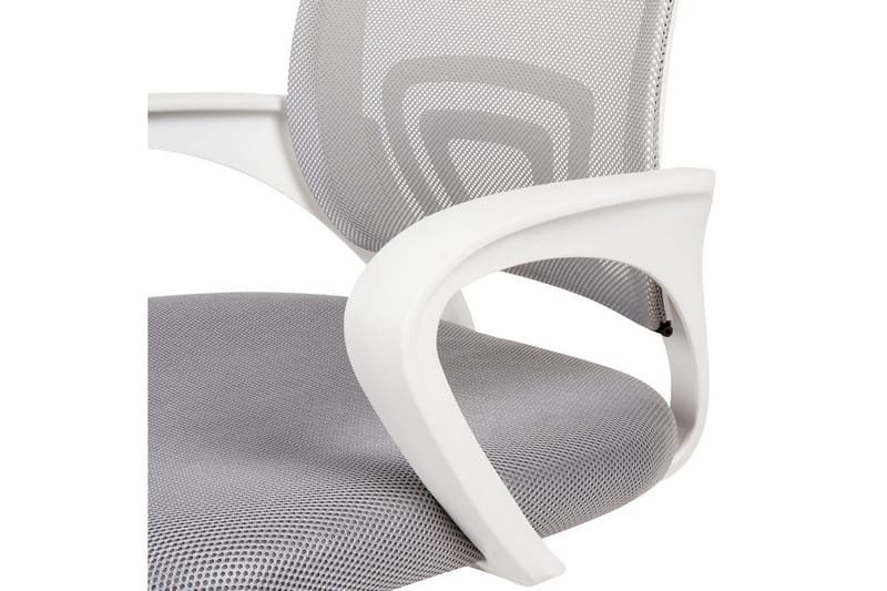 Kontorstol Solid Grå/Sølv/Hvid - Grå/Sølv/Hvid - Møbler - Stole & lænestole - Kontorstole & skrivebordsstole
