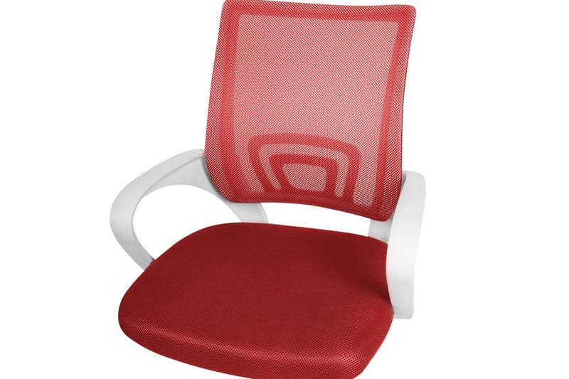 Kontorstol Solid Rød/Sølv/Hvid - Rød/Sølv/Hvid - Møbler - Stole & lænestole - Kontorstole & skrivebordsstole