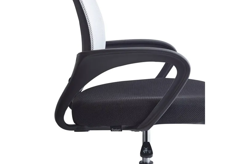Kontorstol Solid - Sort, hvid, sølv - Møbler - Stole & lænestole - Kontorstole & skrivebordsstole