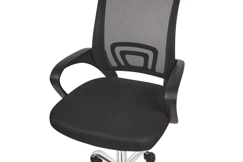 Kontorstol Solid Sort/Sølv - Sort/Sølv - Møbler - Stole & lænestole - Kontorstole & skrivebordsstole