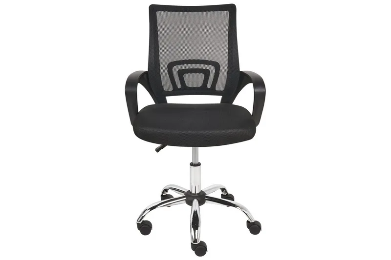 Kontorstol Solid Sort/Sølv - Sort/Sølv - Møbler - Stole & lænestole - Kontorstole & skrivebordsstole