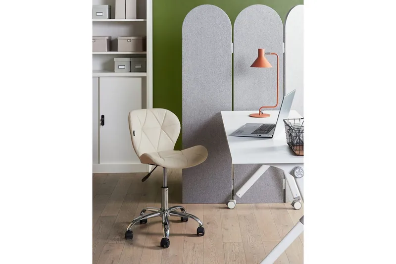 Kontorstol Valetta Beige - Beige - Møbler - Stole & lænestole - Kontorstole & skrivebordsstole