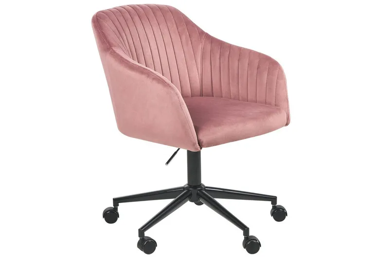 Kontorstol Venice Rosa/Sort - Rosa/Sort - Møbler - Stole & lænestole - Kontorstole & skrivebordsstole