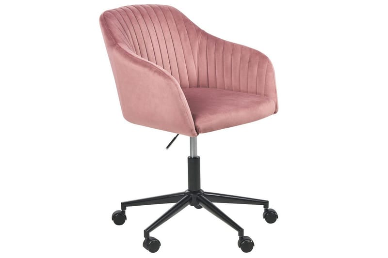 Kontorstol Venice Rosa/Sort - Rosa/Sort - Møbler - Stole & lænestole - Kontorstole & skrivebordsstole