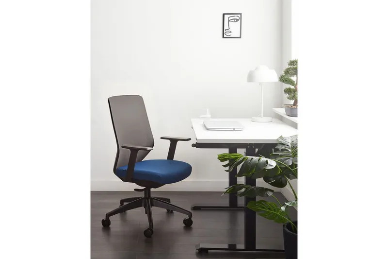 Kontorstol Virtuoso Blå/sort/grå - Blå/sort/grå - Møbler - Stole & lænestole - Kontorstole & skrivebordsstole