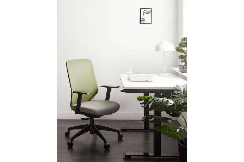 Kontorstol Virtuoso Grå/grøn/sort - Grå/grøn/sort - Møbler - Stole & lænestole - Kontorstole & skrivebordsstole