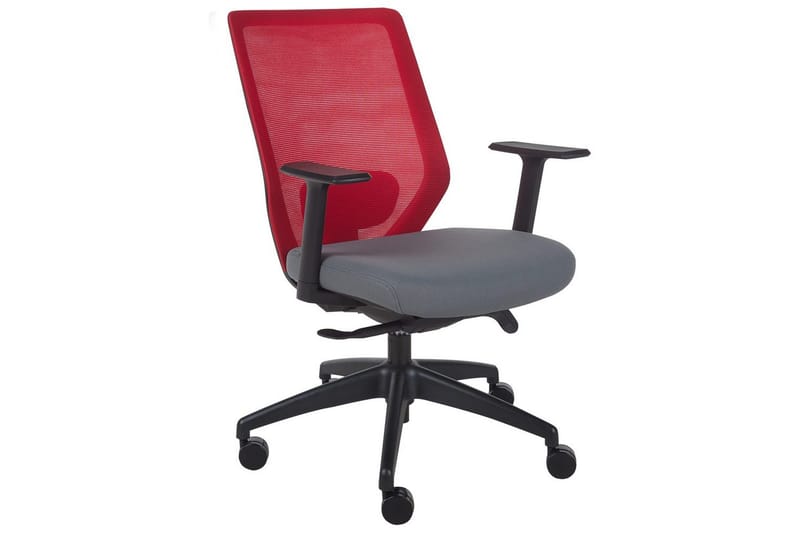 Kontorstol Virtuoso Rød/grå/sort - Rød/grå/sort - Møbler - Stole & lænestole - Kontorstole & skrivebordsstole