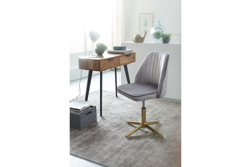 Willowdale kontorstol - Grå / guld - Møbler - Stole & lænestole - Kontorstole & skrivebordsstole