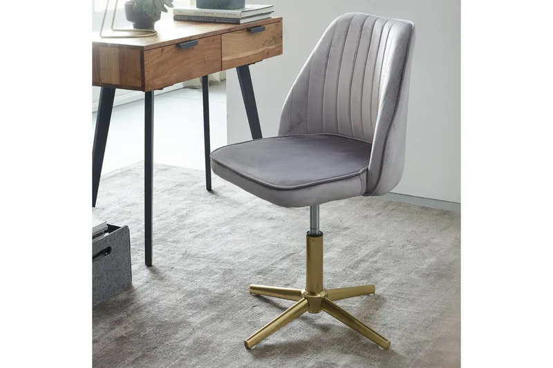 Willowdale kontorstol - Grå / guld - Møbler - Stole & lænestole - Kontorstole & skrivebordsstole