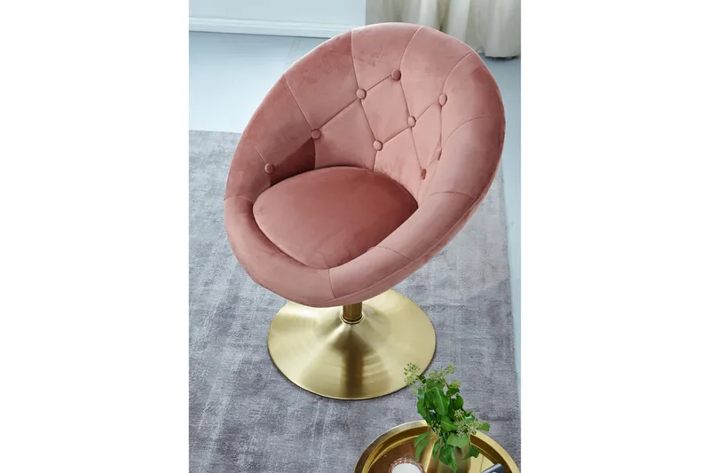 Willowdale kontorstol - Mørk lyserød / guld - Møbler - Stole & lænestole - Kontorstole & skrivebordsstole