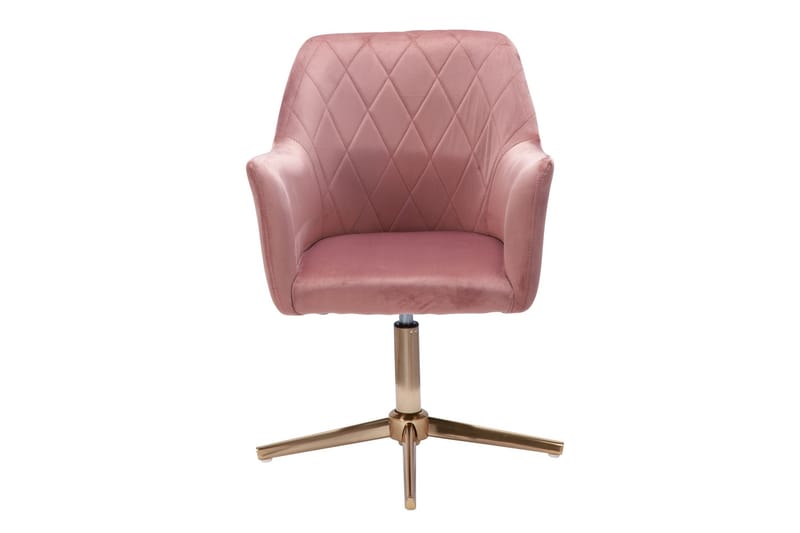 Willowdale kontorstol med armlæn - Lyserød / guld - Møbler - Stole & lænestole - Kontorstole & skrivebordsstole