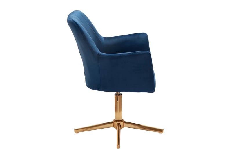 Willowdale kontorstol med armlæn - Mørkeblå / guld - Møbler - Stole & lænestole - Kontorstole & skrivebordsstole