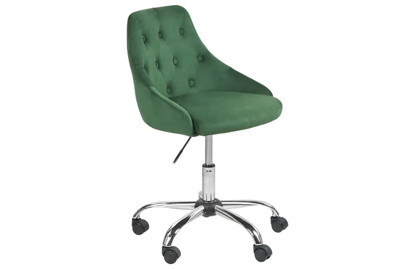 Kontorstol Parrish Grøn/sort/sølv, Grøn/sort/sølv
