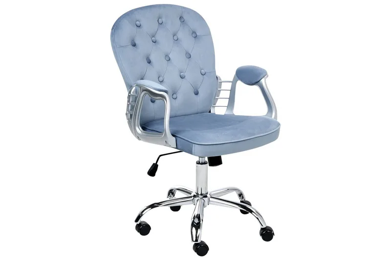 Kontorstol Princess, Blå, Sølv, Sort