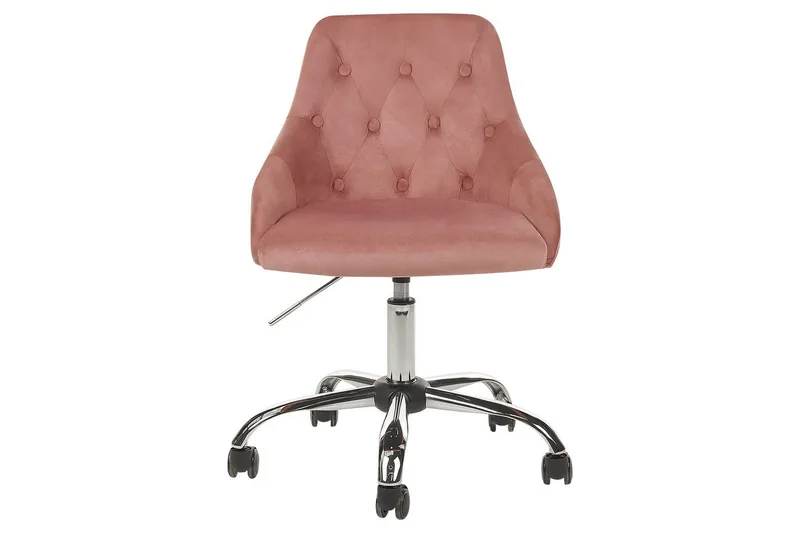 Kontorstol Parrish Rosa/sort/sølv - Rosa/sort/sølv - Møbler - Stole & lænestole - Kontorstole & skrivebordsstole