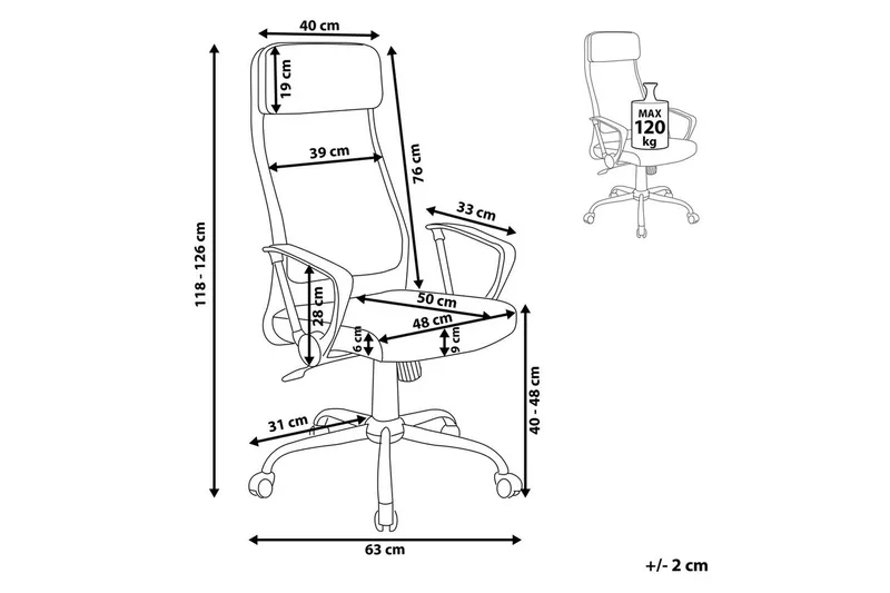 Kontorstol Pioneer - Møbler - Stole & lænestole - Kontorstole & skrivebordsstole