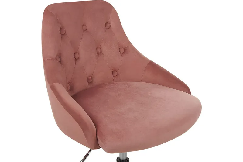 Kontorstol Parrish Rosa/sort/sølv - Rosa/sort/sølv - Møbler - Stole & lænestole - Kontorstole & skrivebordsstole