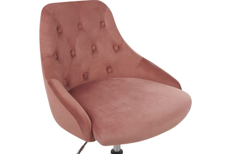 Kontorstol Parrish Rosa/sort/sølv - Rosa/sort/sølv - Møbler - Stole & lænestole - Kontorstole & skrivebordsstole