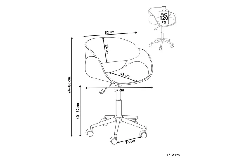 Kontorstol Palatka - Møbler - Stole & lænestole - Kontorstole & skrivebordsstole