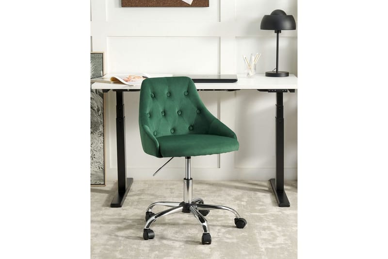 Kontorstol Parrish Grøn/sort/sølv - Grøn/sort/sølv - Møbler - Stole & lænestole - Kontorstole & skrivebordsstole