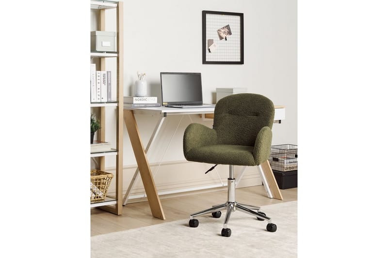 Kontorstol Priddy Grøn/sølv - Grøn/sølv - Møbler - Stole & lænestole - Kontorstole & skrivebordsstole