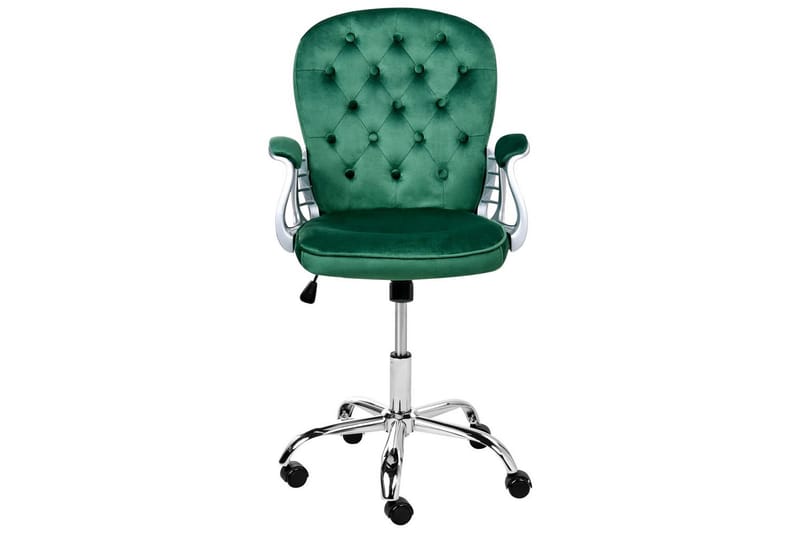Kontorstol Princess - Grøn, sølv, sort, Grøn, Sølv, Sort - Møbler - Stole & lænestole - Kontorstole & skrivebordsstole