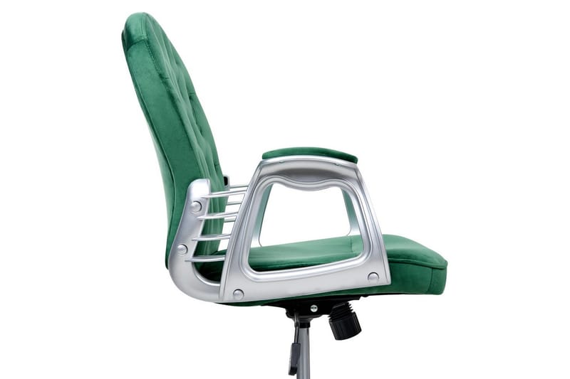 Kontorstol Princess - Grøn, sølv, sort, Grøn, Sølv, Sort - Møbler - Stole & lænestole - Kontorstole & skrivebordsstole