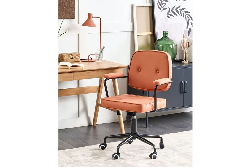 Kontorstol Pawnee Orange/Sort - Orange/Sort - Møbler - Stole & lænestole - Kontorstole & skrivebordsstole