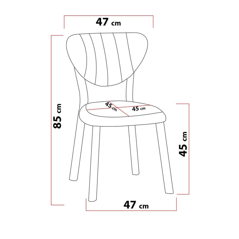 Krylor spisebordsstol - Antracit - Møbler - Stole & lænestole - Spisebordsstole & køkkenstole