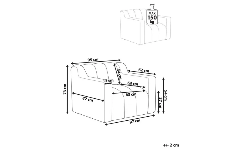 Lænestol Agerup - Beige - Møbler - Stole & lænestole - Lænestole