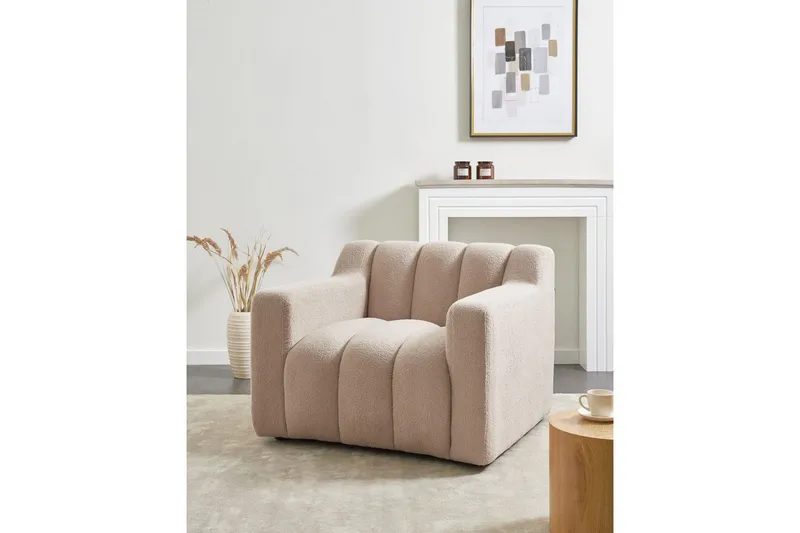 Lænestol Agerup - Beige - Møbler - Stole & lænestole - Lænestole