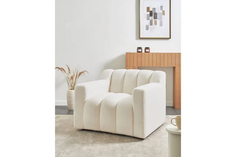 Lænestol Agerup - Hvid - Møbler - Stole & lænestole - Lænestole