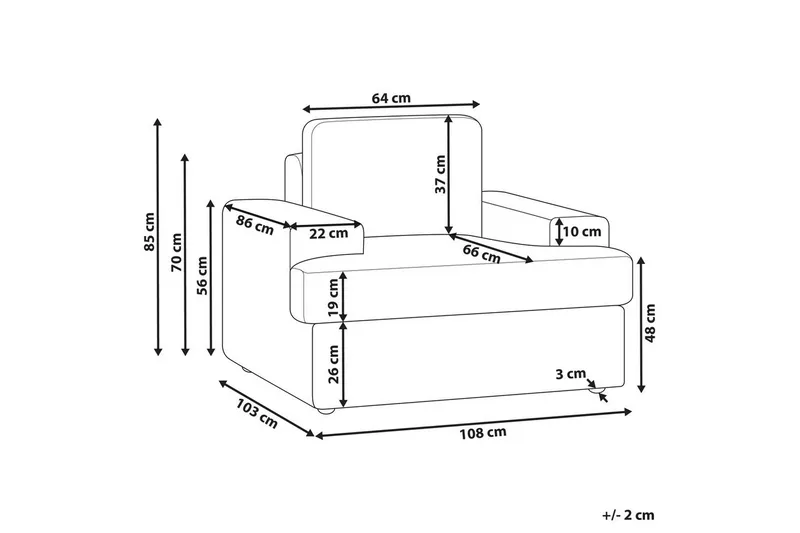 Lænestol Alla - Grå - Møbler - Stole & lænestole - Lænestole