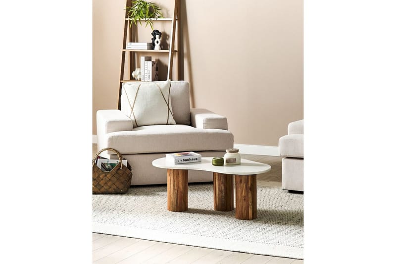 Lænestol Alla sæt om 2 Beige - Beige - Møbler - Stole & lænestole - Lænestole