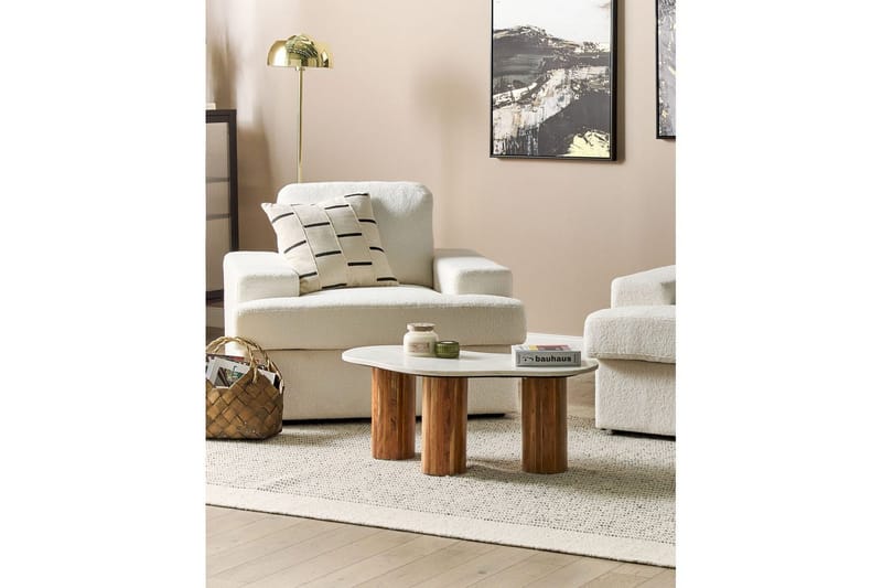 Lænestol Alla sæt om 2 Hvid - Hvid - Møbler - Stole & lænestole - Lænestole