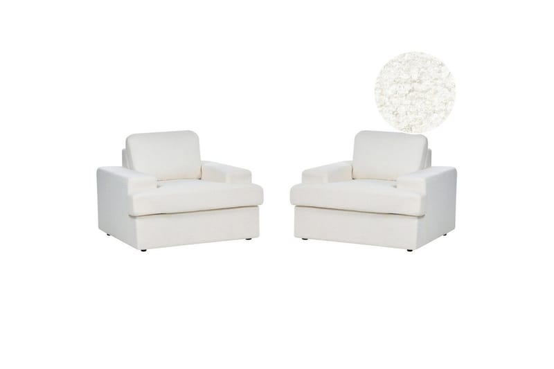 Lænestol Alla sæt om 2 Hvid - Hvid - Møbler - Stole & lænestole - Lænestole