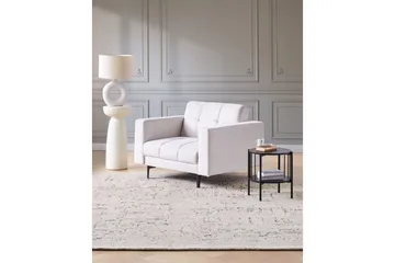 Lænestol Alnes Off-white/Sort - Off-white/Sort - Møbler - Stole & lænestole - Lænestole