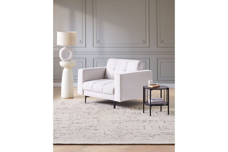 Lænestol Alnes Off-white/Sort - Off-white/Sort - Møbler - Stole & lænestole - Lænestole