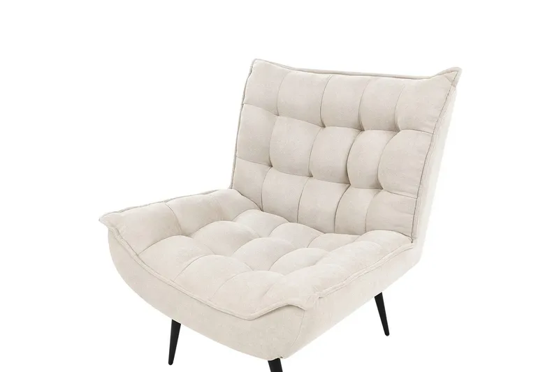 Lænestol Alvesta - Beige, sort - Møbler - Stole & lænestole - Lænestole